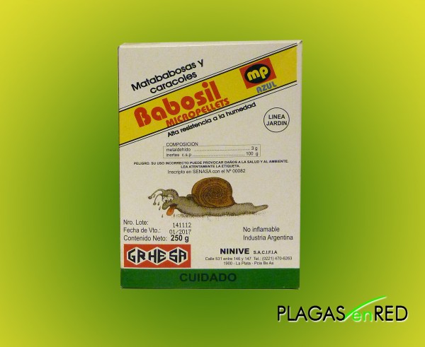 Babosil Micro Pellets mata babosas y caracoles granulado 250cc.